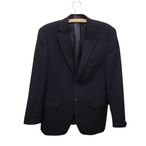 Ralph Lauren‎ Vintage Black Men's Wool Blazer Minimalist Classic Quiet Luxury